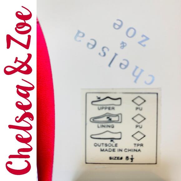 CHELSEA & ZOE NEW Ballet Ankle Leg Lace Up Red Ballet Flats Shoes - Size 8.5 - Picture 8 of 9